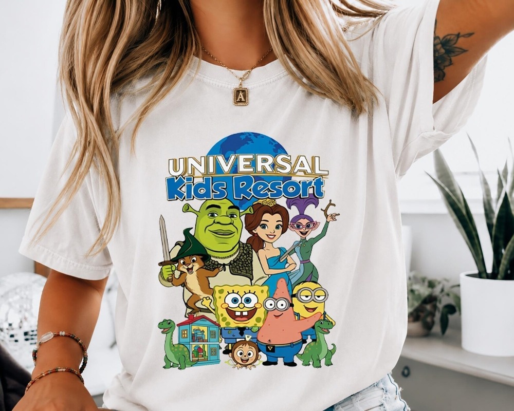 Universal s Resort Texas T-Shirt , Shrek Minion Poppy Trolls Family Family